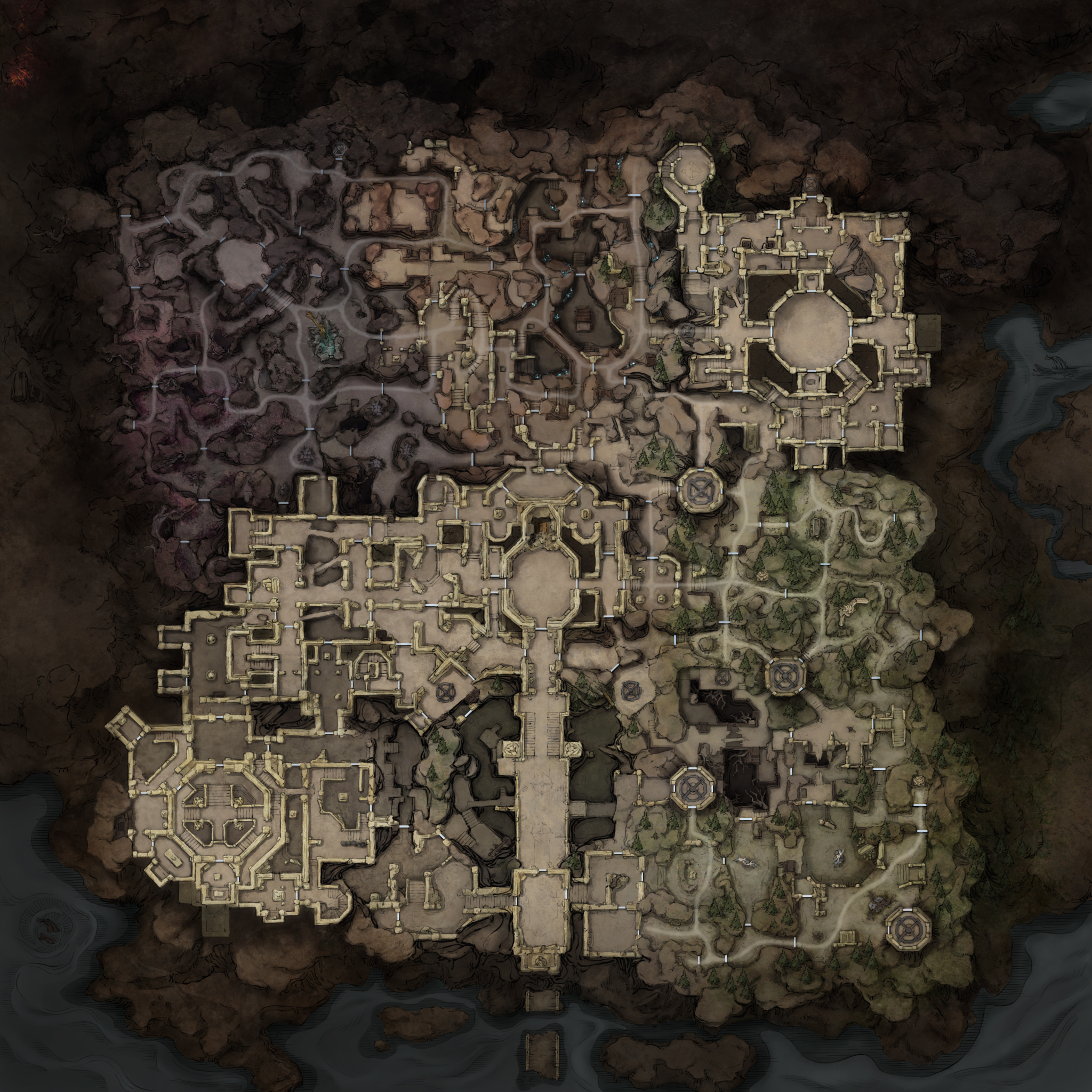Brandrgarde — South map