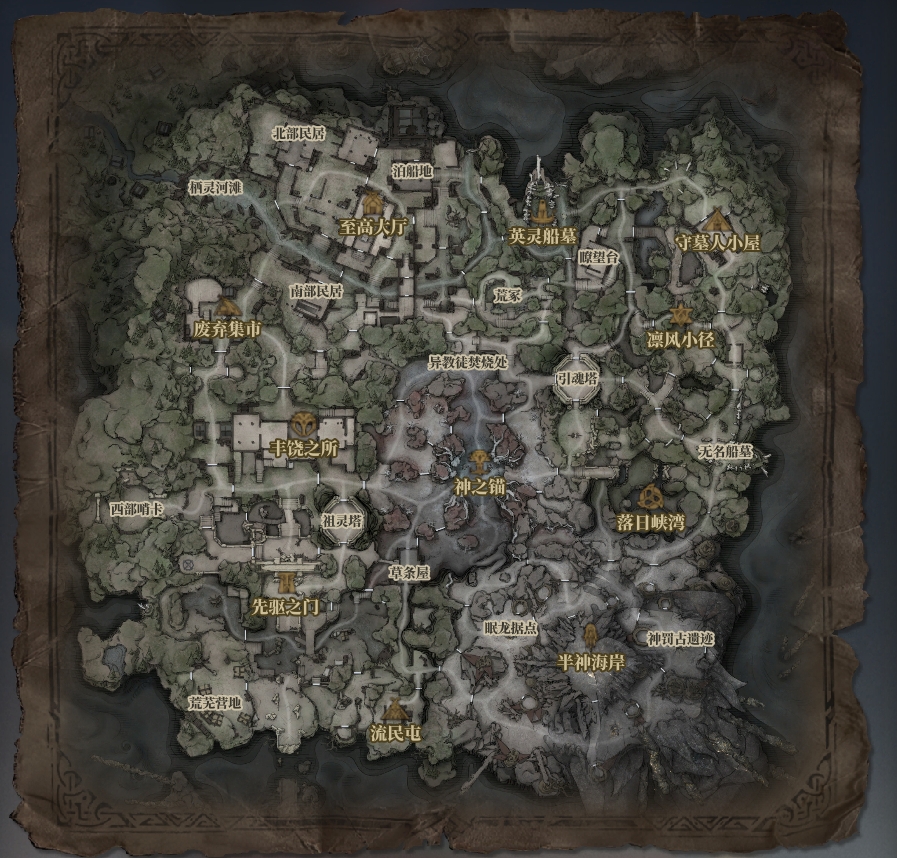 Hallowgrove — Overview map